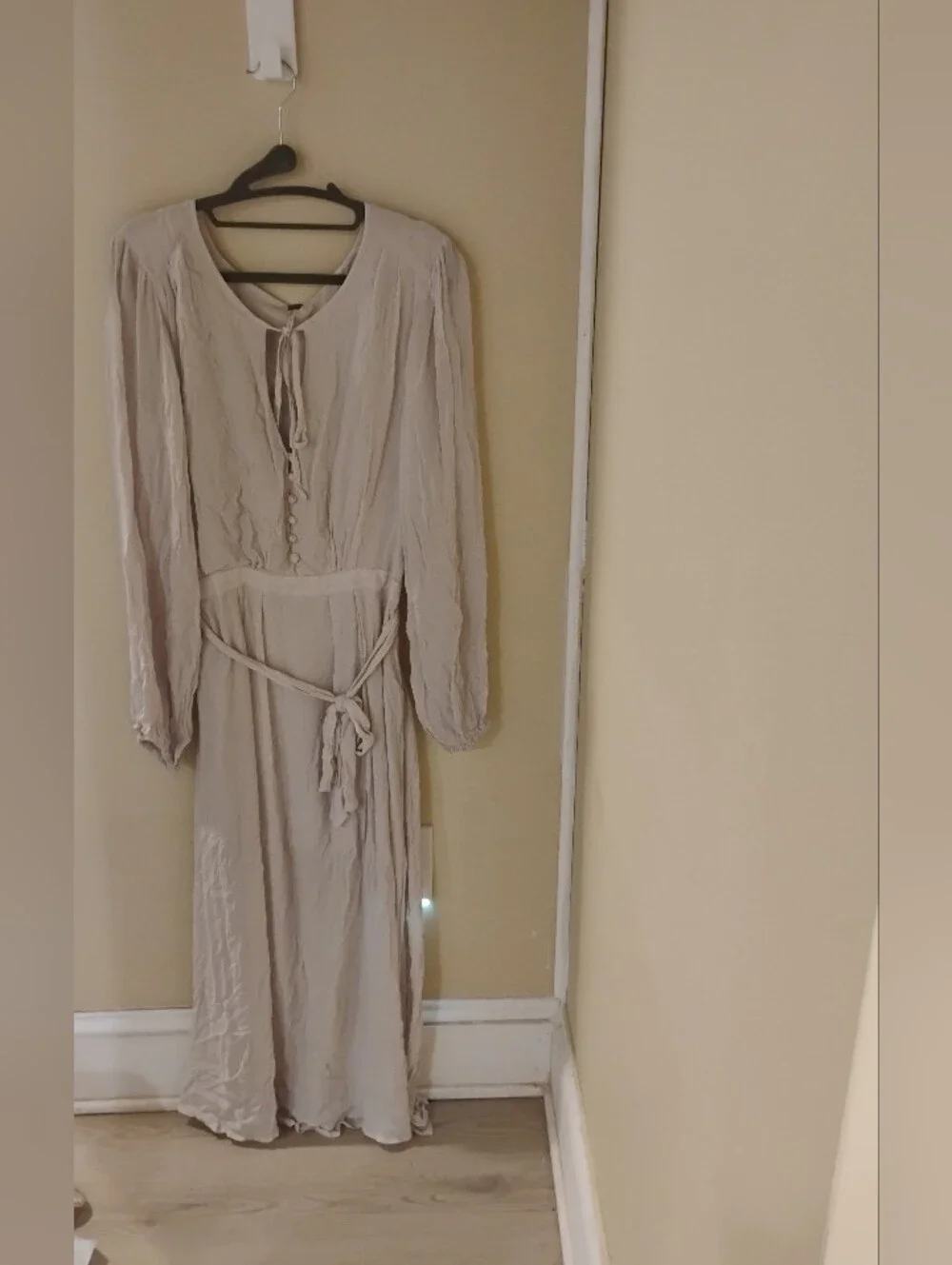 Free People Rare Say You Love Me Gauze Button Front Midi Dress 4